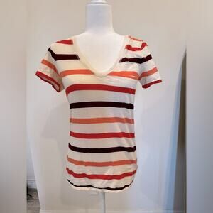 High-Line Striped Pocket T-shirt - Size Small